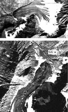 Ледники Цирк и Ледник - наиболее крупные в центральной части Корякского хребта